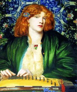 The Blue Bower By Rossetti paint by number