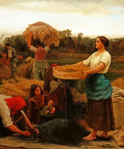 The Colza Harvesting Rapeseed paint by numbers
