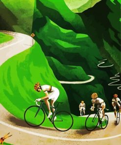 The Cyclists paint by number