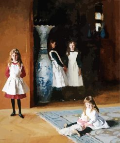 The Daughters Of Edward Darley Boit By John Singer Sargent paint by number