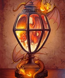 The Dragon Lantern paint by numbers