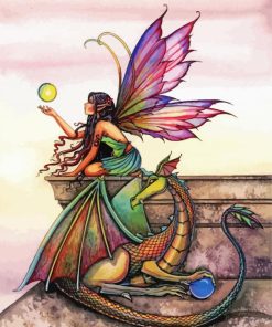 The Fairy And Dragon paint by numbers