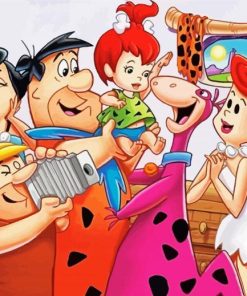 The Flintstones Characters paint by numbers