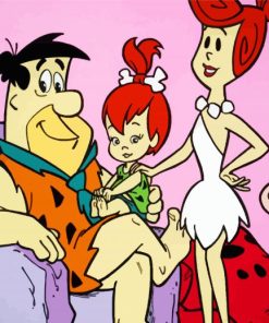 The Flintstones paint by numbers