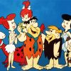 The Flintstones Cartoon Family paint by numbers