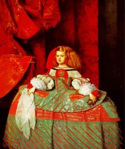 The Infanta Maria Marguerita In Pink paint by numbers