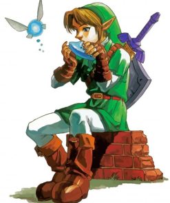 The Legend Of Zelda Link Ocarina paint by number