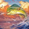 The Mahi Mahi Fish paint by numbers