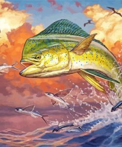 The Mahi Mahi Fish paint by numbers