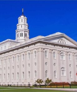 The Nauvoo Illinois Temple paint by numbers