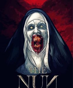 The Nun Horror Movie paint by number