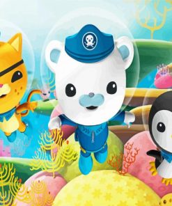 The Octonauts Captain Barnacles And Friends paint by numbers