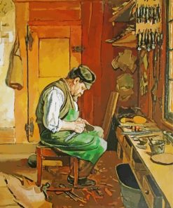 The Old Shoemaker paint by numbers