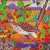 The Roadrunner Bird Art paint by number