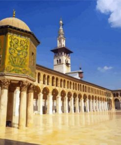 The Umayyad Mosque Damascus paint by numbers