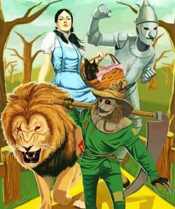 The Wizard Of Oz Characters paint by numbers