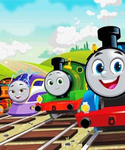 Thomas And Friends Animation paint by number