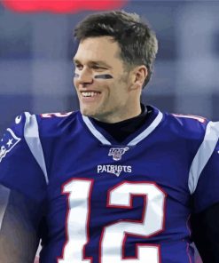 Tom Brady NFL paint by number