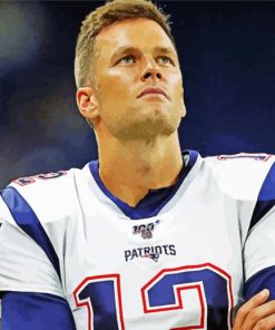 Tom Brady NFL Player paint by number