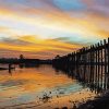 U Bein Bridge Myanmar paint by numbers