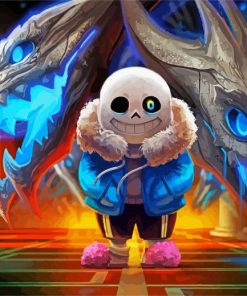 Undertale Game Sans paint by number