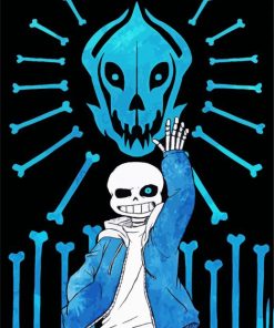 Undertale Sans paint by number