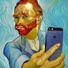 Van Gogh Selfie paint by number