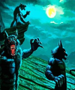 Werewolves paint by number