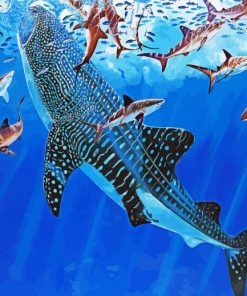 Whale Shark Underwater paint by numbers