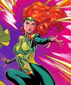 X Men Jean Grey Hero paint by numbers