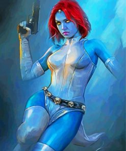 X Men Mystique paint by numbers