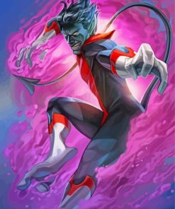 X Men Nightcrawler Art paint by numbers