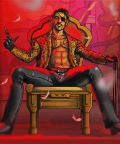 Yakuza Game Goro Majima paint by numbers