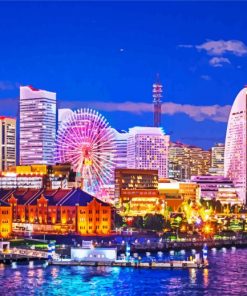 Yokohama Kanagawa Japane paint by numbers