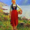 Young Norwegian Girl paint by number