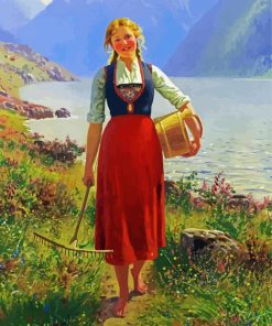 Young Norwegian Girl paint by number