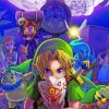 Zelda Majoras Mask characters paint by numbers