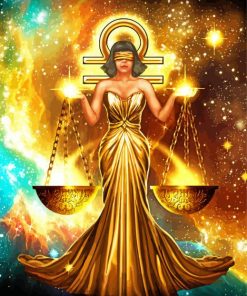 Zodiac Libra Art paint by numbers