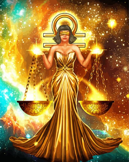 Zodiac Libra Art paint by numbers