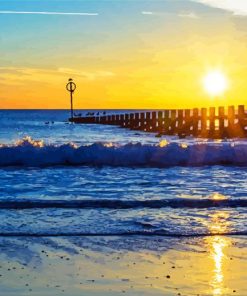 Aberdeen Beach Sunset paint by numbers