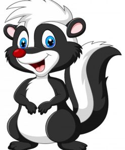 Adorable Skunk paint by number