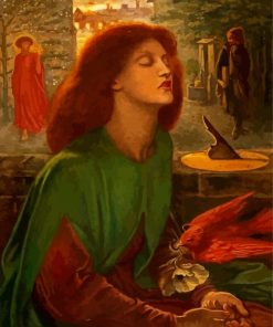 Aesthetic Beata Beatrix Rossetti paint by number