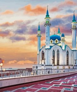 Aesthetic Kul Sharif Mosque Russia paint by number