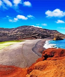 Lanzarote Seascape paint by numbers