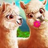 Llamas Animation paint by numbers