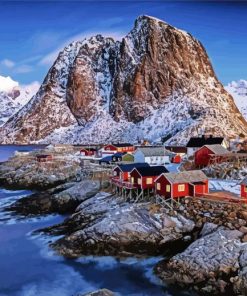 Lofoten Illlustration paint by numbers