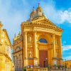 Rotunda St John Baptist Church Gozo paint by numbers