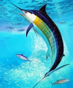 Aesthetic Sailfish paint by number