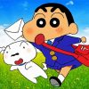 Aesthetic Shinchan paint by number