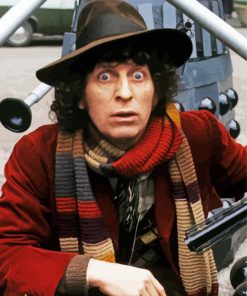 Young Actor Tom Baker paint by numbers